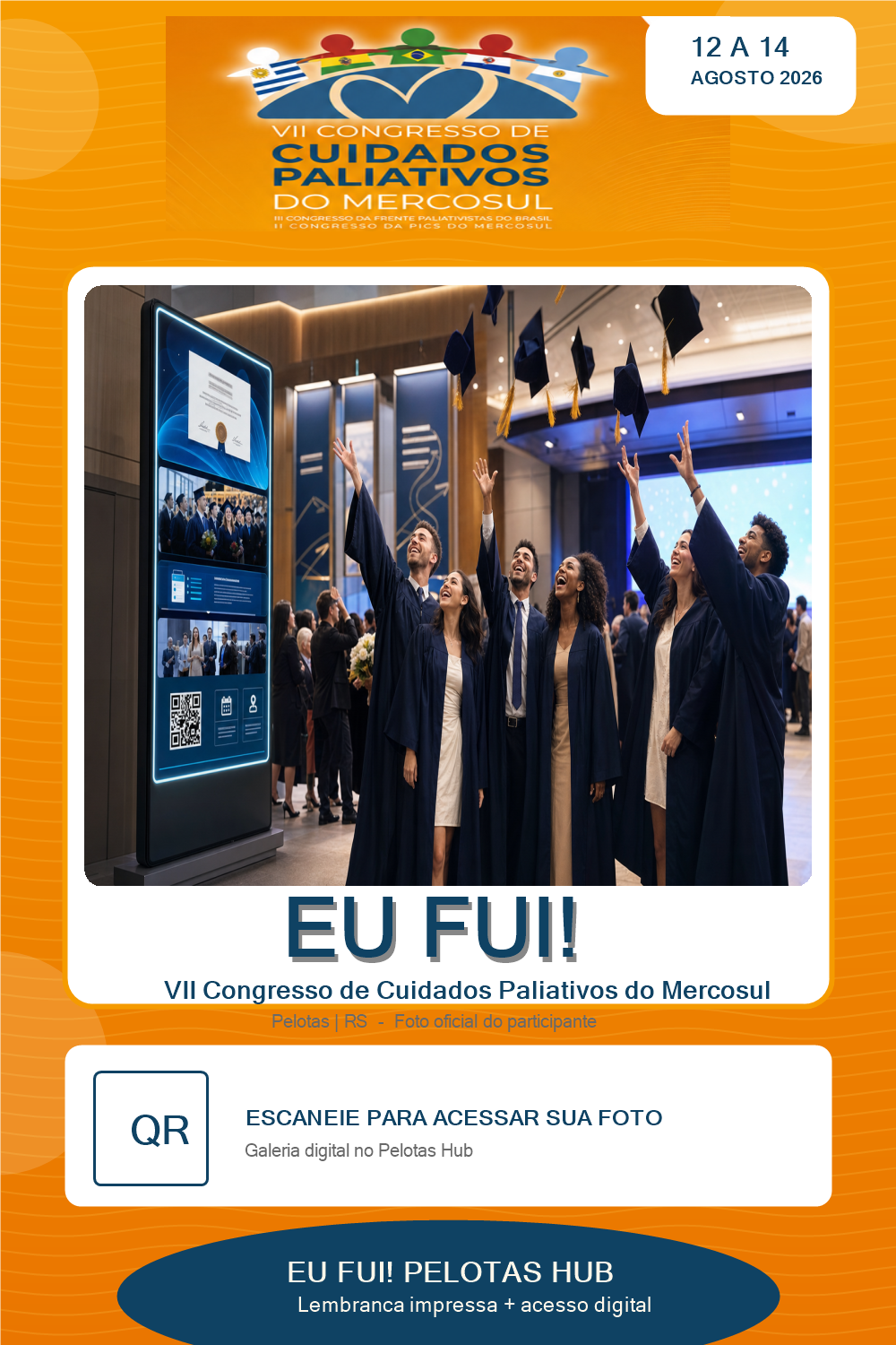 Mockup da lembrança EU FUI